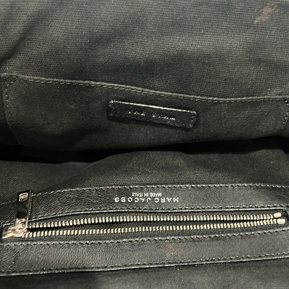 Marc Jacobs Stam Black Quilted Kiss Lock Snap Closure Satchel Purse Y2K Vintage - Picture 6 of 10